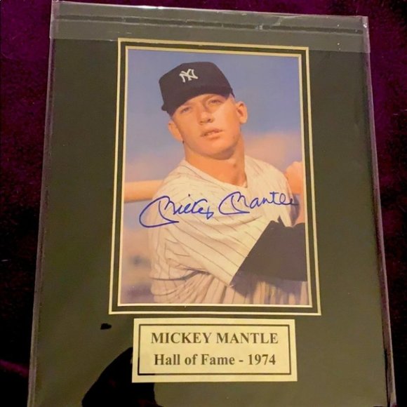 Mickey mantle autographed photo - Picture 1 of 4